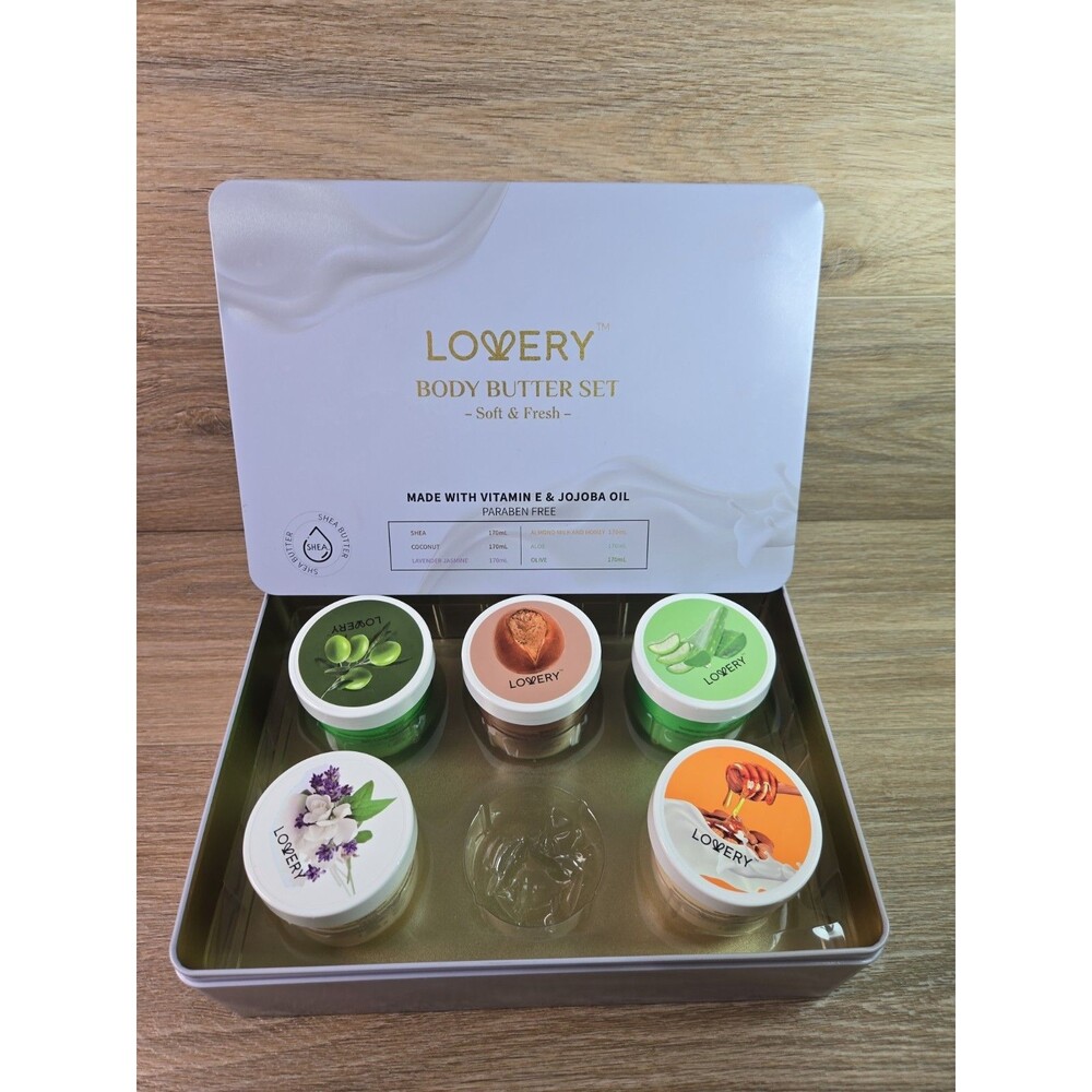 Lovery Body Butter Set of (5)  Gift Set for Women. Missing One Exp 2024